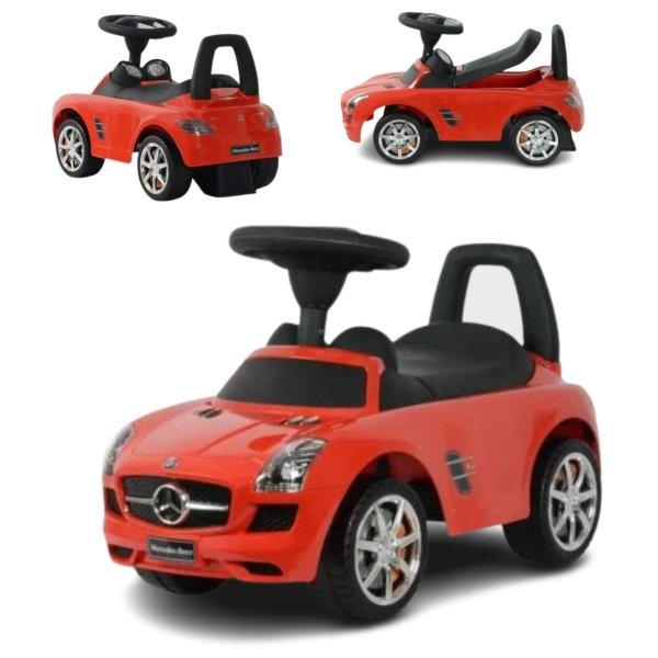 Buddy Toys Mercedes-Benz lábbal hajtós Bébitaxi #piros