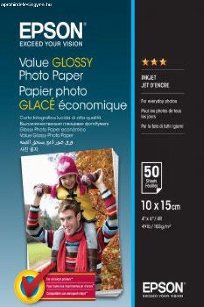 Epson Value 183g 10x15cm 100db Fényes Fotópapír