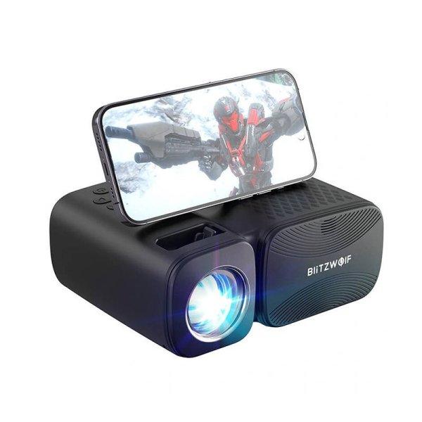 BlitzWolf BW-V3 Mini projektor / projektor, Wi-Fi + Bluetooth (fekete)