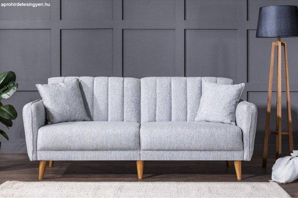 Design összecsukható kanapé Zayda 210 cm szürke