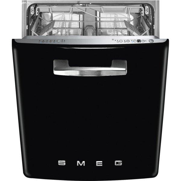 Smeg STFABBL3 beépíthető mosogatógép fekete 60cm 50-es évek stílusa