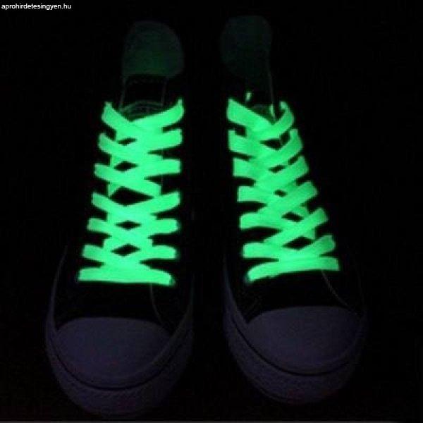 Foszforeszkáló cipőfűző Zöld
