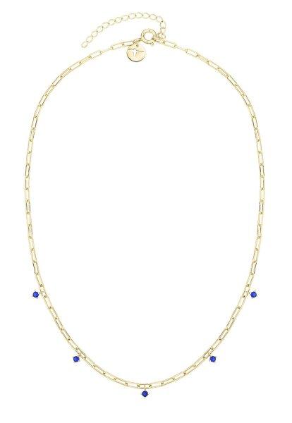 Tamaris Luxus aranyozott nyaklánc kék cirkónium kövekkel
TJ-0540-N-45