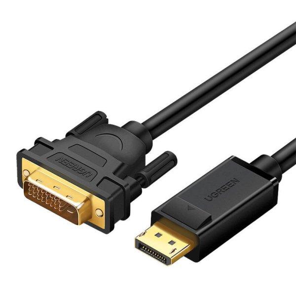 UGREEN DP103 DisplayPort-DVI kábel, FullHD, egyirányú, 1,5 m (fekete)