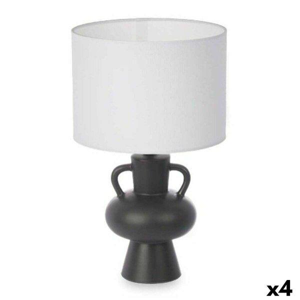 Asztali lámpa Váza 40 W Fekete Kerámia 24 x 39,7 x 24 cm (4 egység)