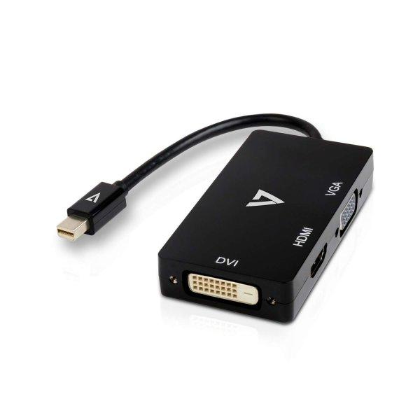 V7 - Mini DisplayPort Adapter (m) to VGA, HDMI or DVI (f)