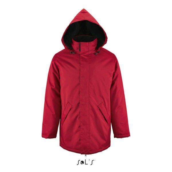 SOL'S ROBYN steppelt bélésű unisex kabát, gallérba rejthető
kapucnival SO02109, Red-XL