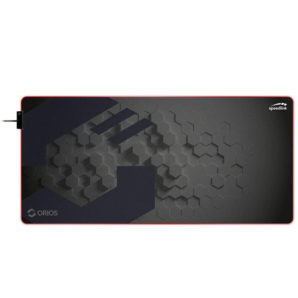 Egérpad Speedlink Orios LED XL Gaming Mousepad Soft, black