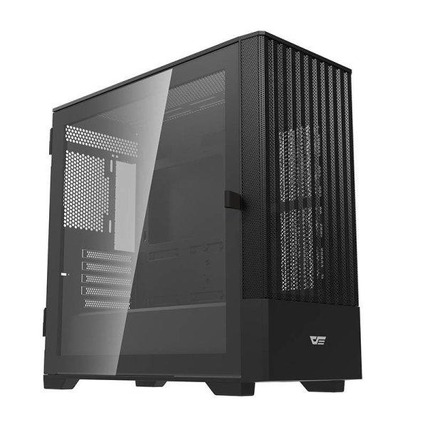 Darkflash DK415 számítógépház + 2 ventilátor (fekete)