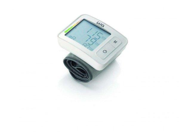 Laica BM7003W 140 - 195 mm, Bluetooth, LCD fehér-szürke okos csuklós
vérnyomásmérő