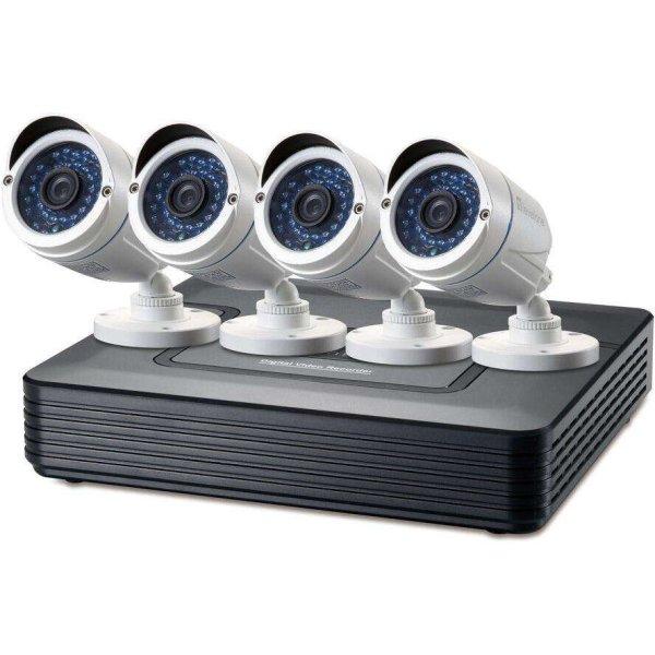 LevelOne DSK-4001 videós megfigyelőrendszer Vezetékes 4 csatornák (DSK-4001)