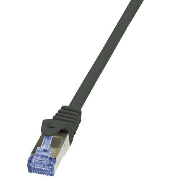 Logilink Patch kábel PrimeLine Cat.6A S/FTP 30m  fekete (CQ3123S) (CQ3123S)