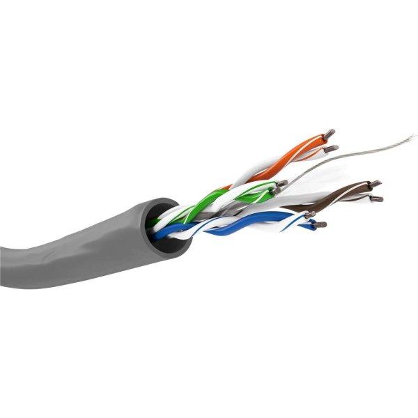 Goobay U/UTP CAT6 Installációs kábel 100m - Szürke (95694)