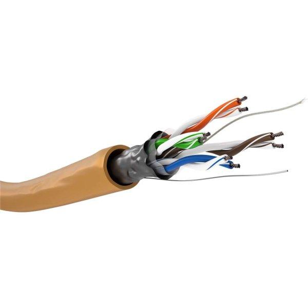 Goobay F/UTP CAT5e hálózati kábel 100m - Narancssárga (93268)
