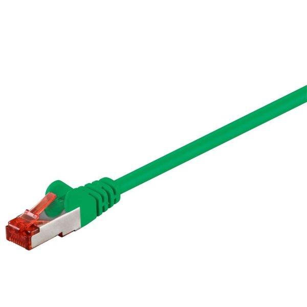 Goobay S/FTP CAT6 Patch kábel 30m - Zöld (68297)