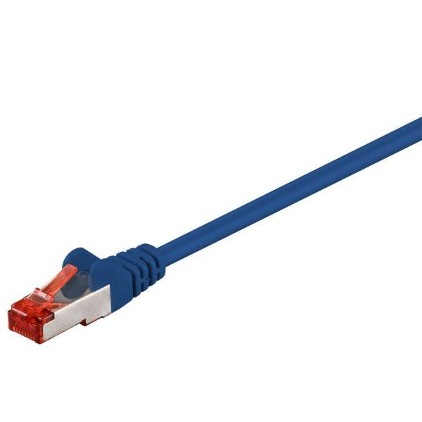 Goobay S/FTP CAT6 patch kábel 30m - Kék (68275)