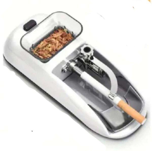 Hordozható automata gördülő cigaretta töltő, fehér, 15,3 x 5,9  x 6,6 cm