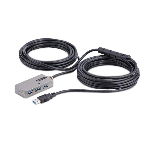 StarTech.com U01043-USB-EXTENDER hálózati csatlakozó USB 3.2 Gen 1 (3.1 Gen
1) Type-A 5000 Mbit/s Fekete, Ezüst (U01043-USB-EXTENDER)