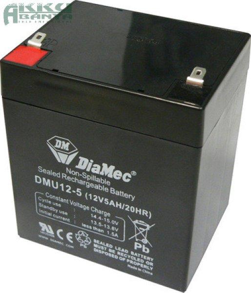 DIAMEC 12V 5Ah akkumulátor DM12-5