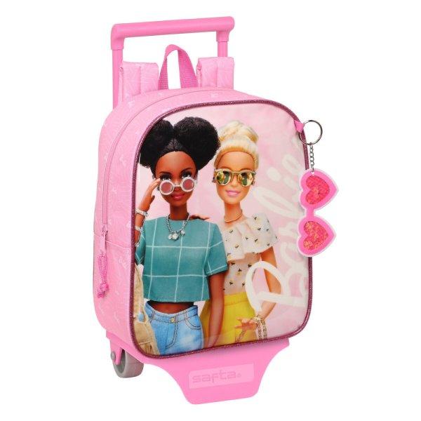 Iskolatáska Kerekekkel Barbie Girl Rózsaszín 22 x 27 x 10 cm