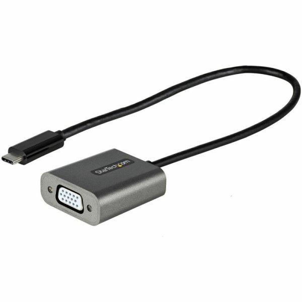 USB C - VGA Kábel Startech CDP2VGAEC Fekete