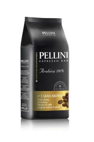 Kávé, pörkölt, szemes, 1000 g, PELLINI "Gran Aroma"