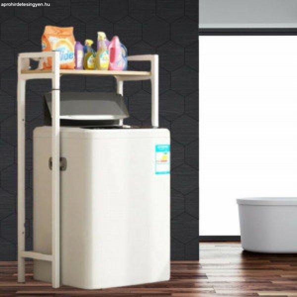 Elite Home masszív fém fürdőszobai polc mosógép fölé fehér - 120 cm