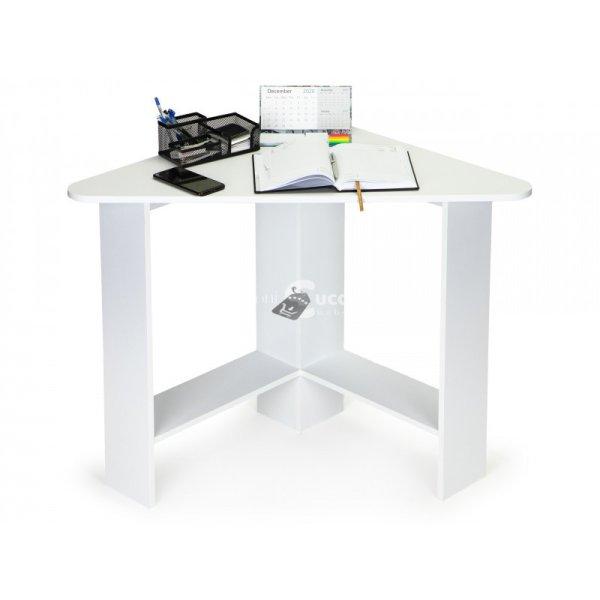 Korszerű fehér sarok számítógép asztal