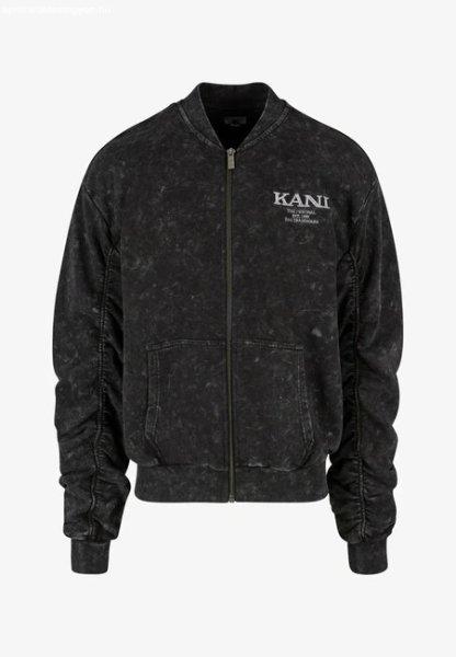 Karl Kani Chest Retro Washed Sweat Bomber Jacket black