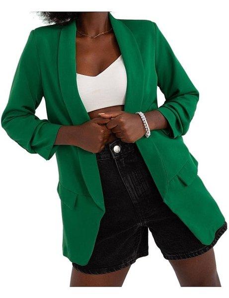 Sötétzöld elegáns kabát