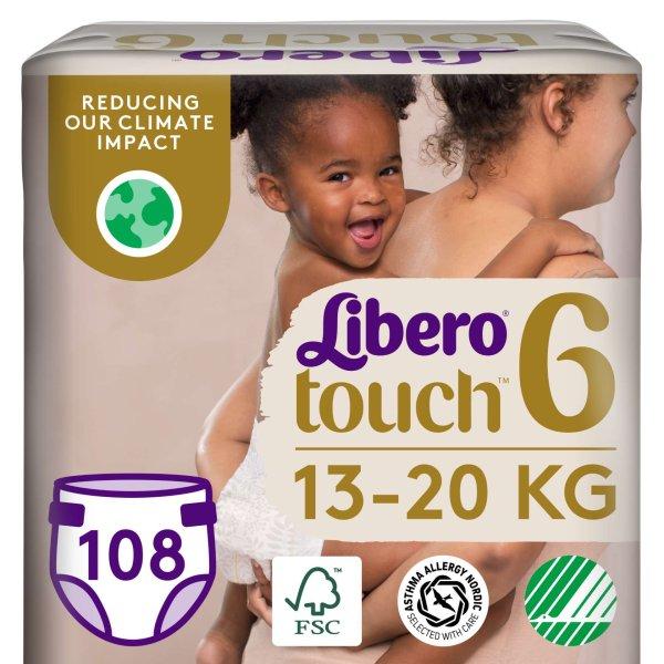 Libero Touch Jumbo havi Pelenkacsomag 13-20kg Junior 6 (108db)