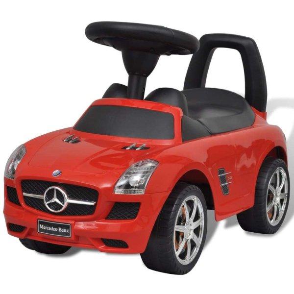 Mercedes benz toló gyerekek autó piros