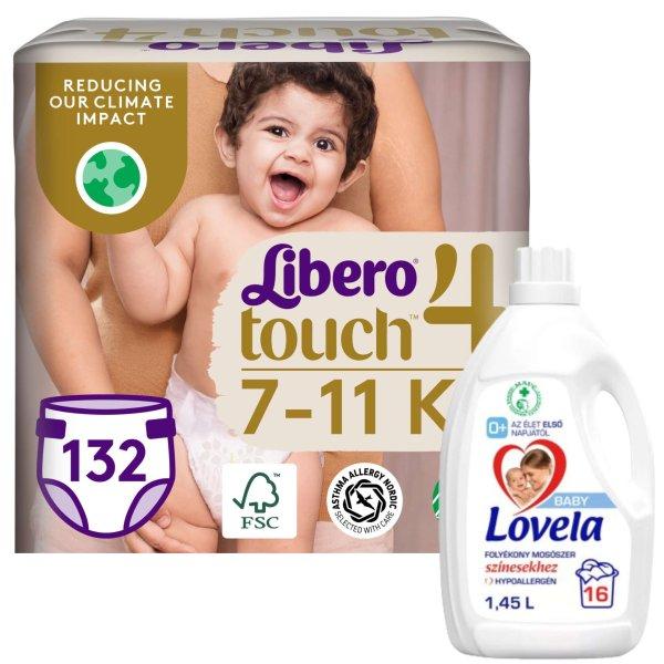Libero Touch Jumbo havi Pelenkacsomag 7-11kg Maxi 4 (132db) + Ajándék 1,45l
Lovela Baby Color mosószer