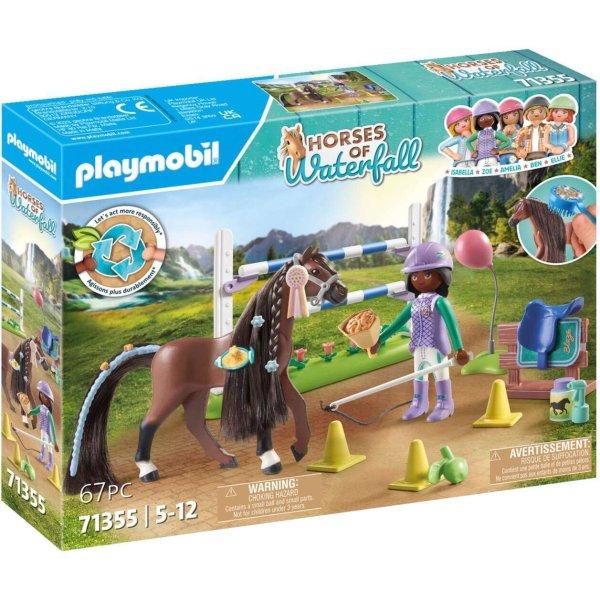 Playmobil Horses of Waterfall Zoe és Blaze versenypályával (71355)