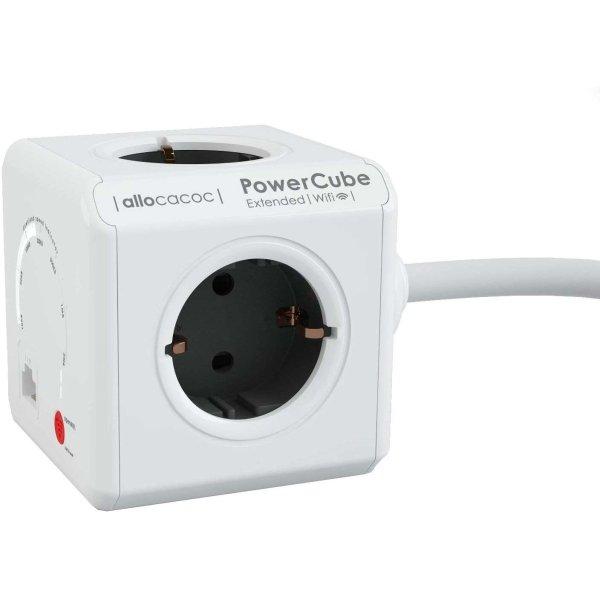 Allocacoc PowerCube Extended WiFi 4 aljzatos elosztó 1.5m - Fehér/Fekete
(9710/DEEXWF)
