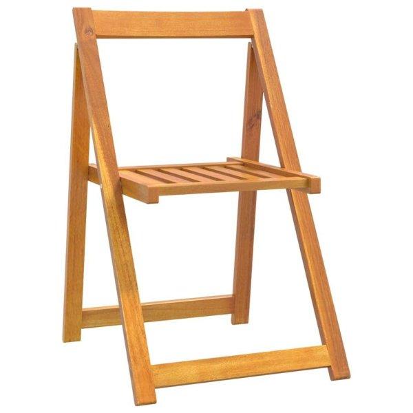 4 darab összecsukható tömör akácfa kerti szék