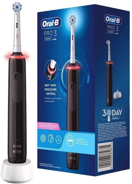 Oral-B Pro 3 3000 Sensitive Clean Elektromos fogkefe - Fekete