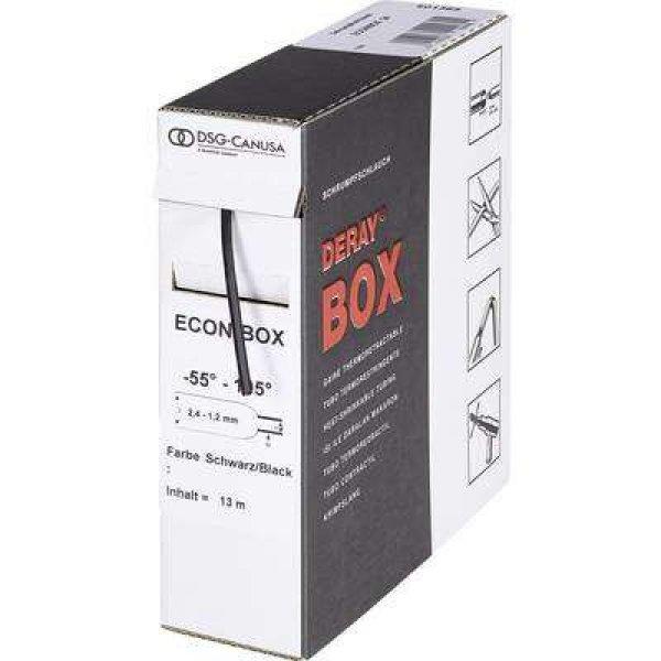 Adagoló doboz, DERAY® - I 3000O (zsugorodás előtt/után): 3.2 mm/1 mm,
zsugorodási arány 3:110 m, fekete