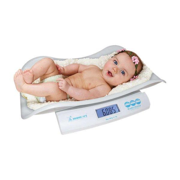 Momert digitális baba -és gyermekmérleg 5 g-os pontossággal mér - 6477