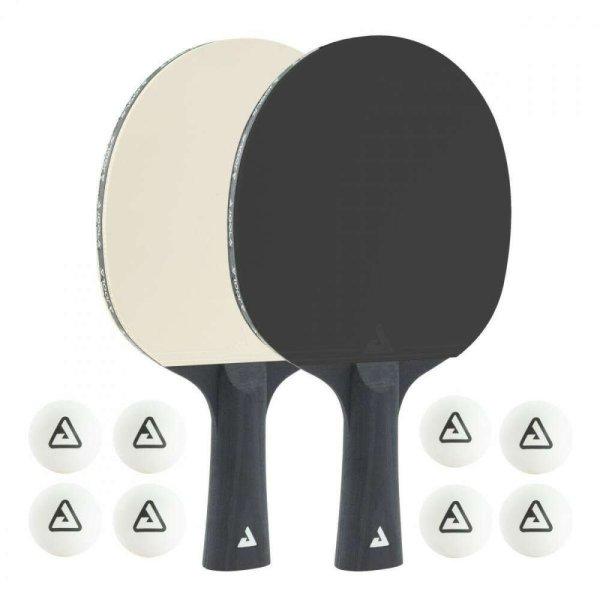 joola asztalitenisz pingpong készlet 2 ütő 8 feke- és fehér labda