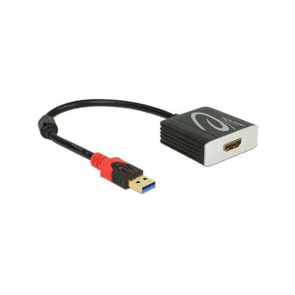 DELOCK USB3.0 Kabel A -> HDMI A St/Bu 0.20m schwarz (62736)