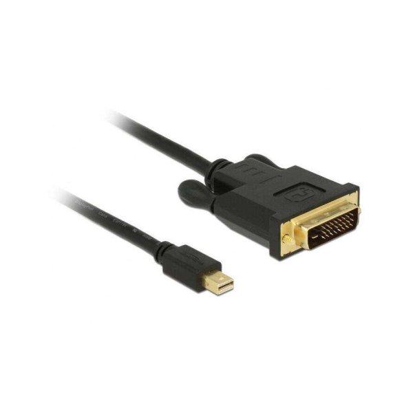 DELOCK Kabel mini DP 1.1 -> DVI (24+1) St/St 5.0m schwarz (83991)