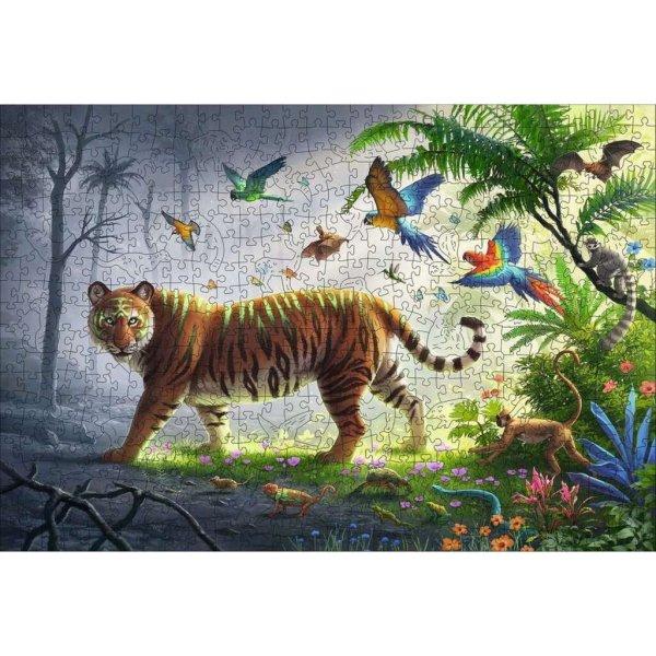 Ravensburger Tigris a dzsungelben - 505 darabos fa puzzle (17514)