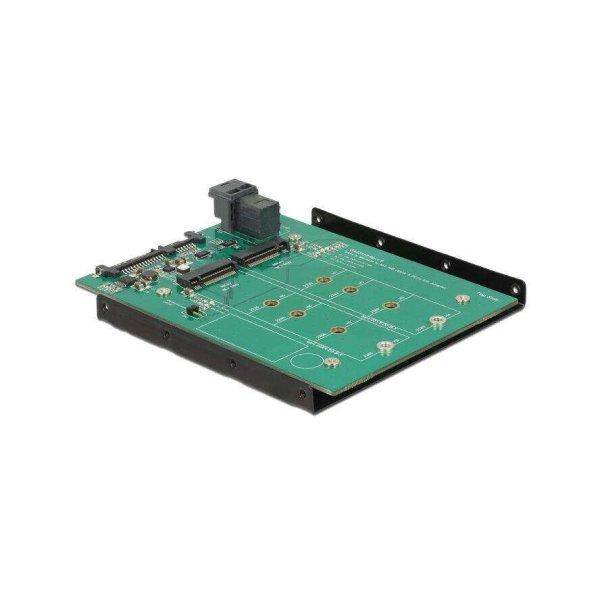 DELOCK Adapter SATA 22pin/Mini SAS HD -> M.2 NGFF Key B/M (62704)