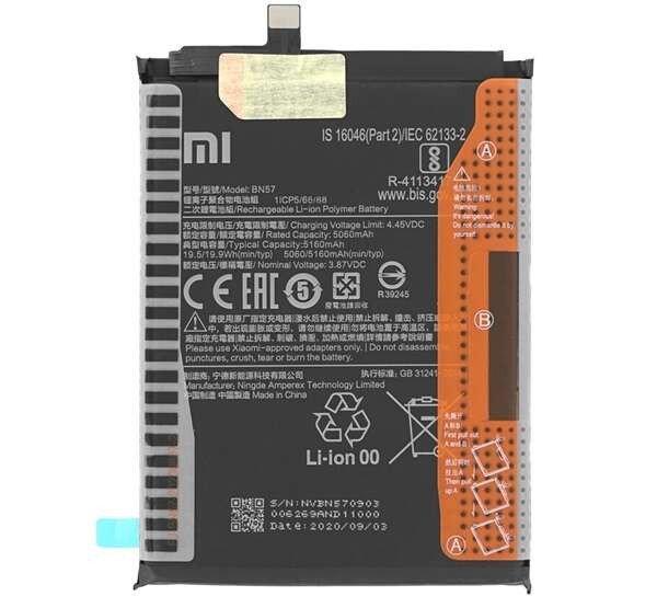 XIAOMI akku 5160 mAh LI-Polymer Xiaomi Poco X3 NFC, Xiaomi Poco X3 Pro