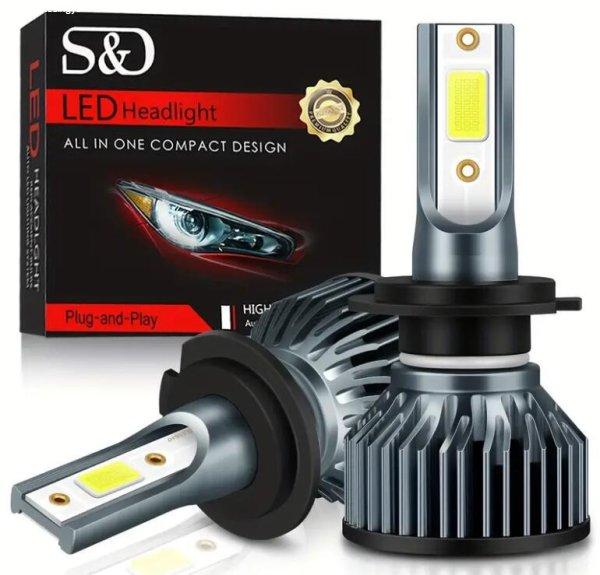 SMD-W15932-1 H7 V6 LED Fényszóró szett 24W - 12V