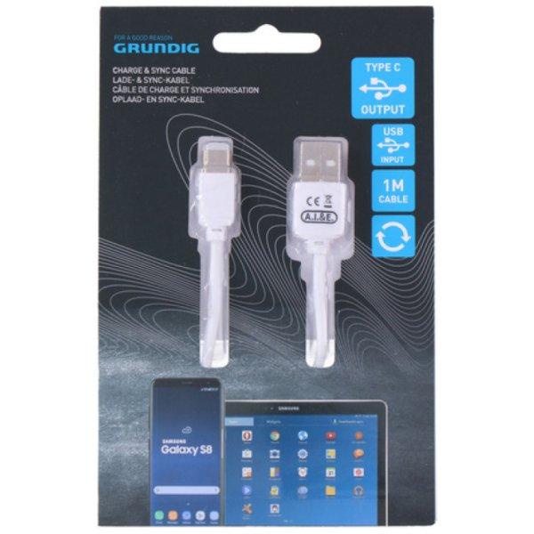 Grunding, adatkábel type C, USB-Micro, USB/ Iphone 1 m