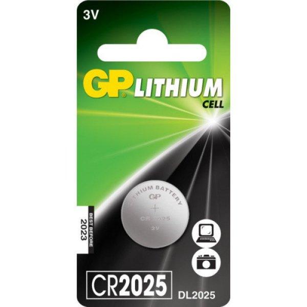 GP, 3V-os Lítiumos gomb elem CR2025