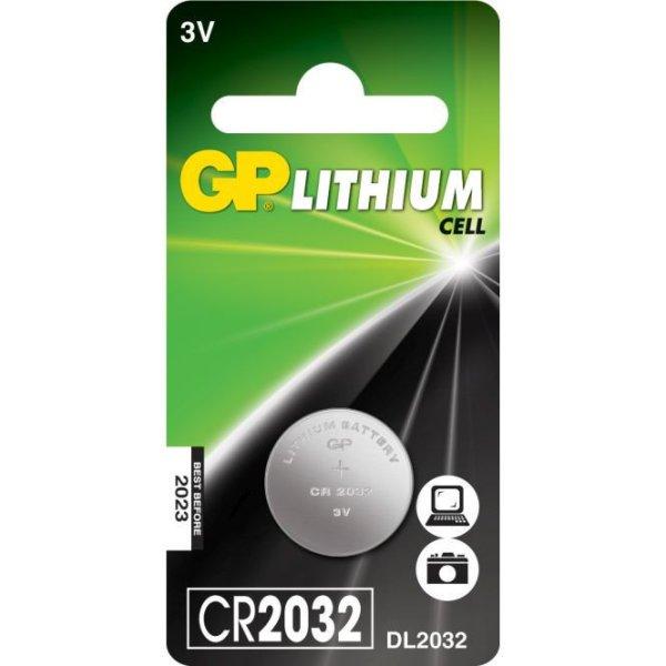 GP, 3V-os Lítiumos gomb elem CR2032