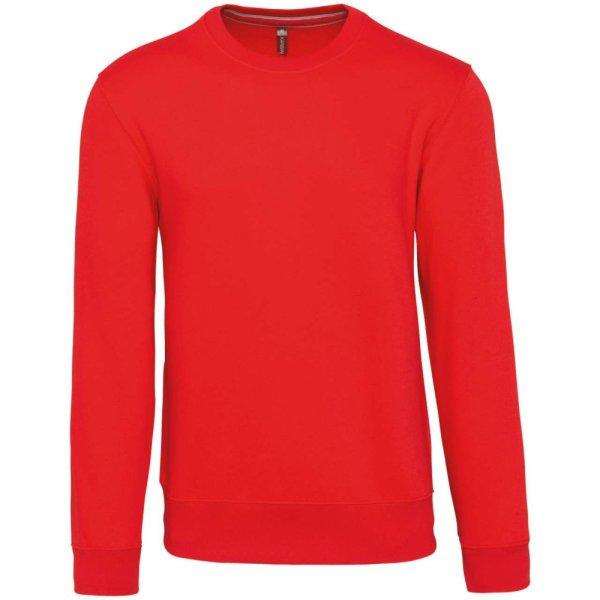Férfi vastag környakas pulóver, Kariban KA488, Red-XL